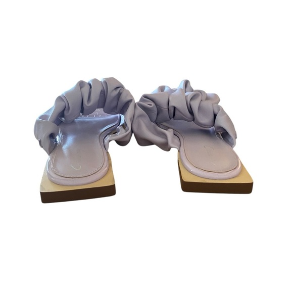 Circus Sam Edelman Iggy Lavender purple scrunchy Ruffle Slide Sandals vacation - Picture 10 of 10